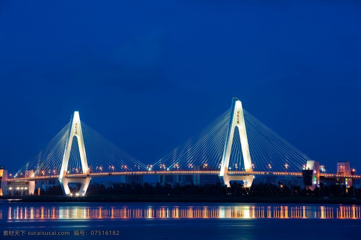 海南海口 海南 海口 世纪大桥 美丽的海口 美丽的夜景 世纪公园旁 旅游摄影 国内旅游