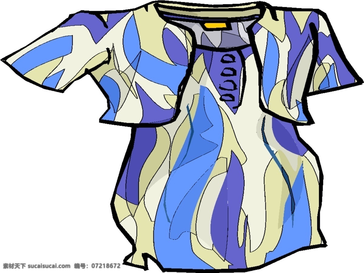 女士 套装 服饰 短袖 蓝色 服装设计 服装款式图