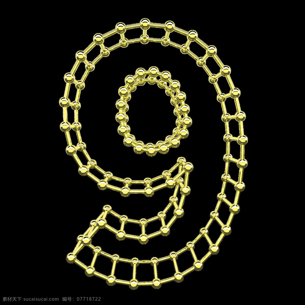 c4d 金属 框架 字体 商用 阿拉伯数字