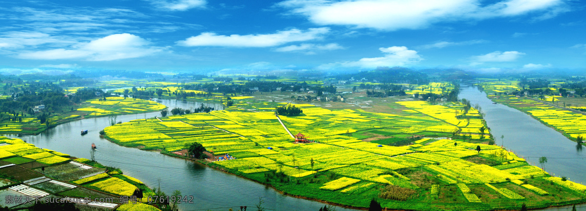 美丽 崇 龛 油菜花 崇龛 潼南 菜花节 自然景观 山水风景 摄影图库