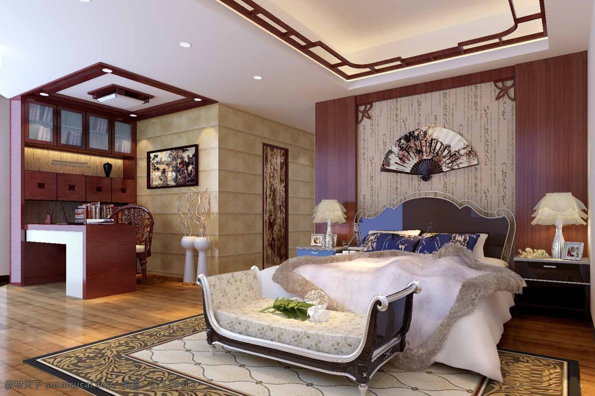 中式 装修 室内 中国式 家居装饰素材 室内设计
