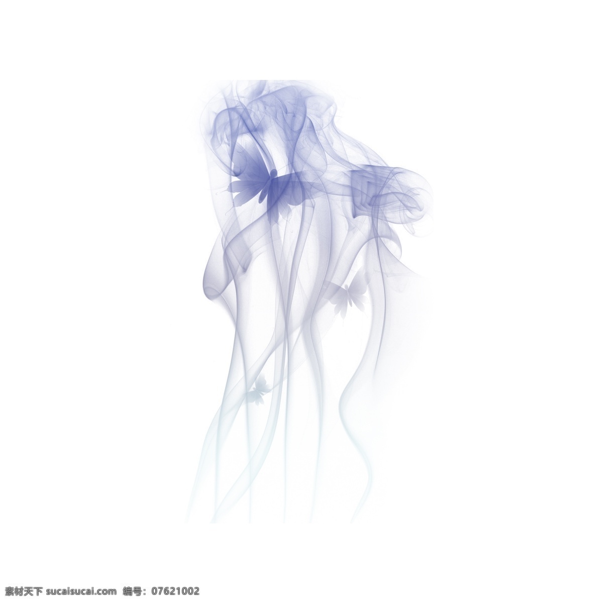 蓝紫色 渐变 海洋生物 水母 烟雾 缥缈 背景 蓝色 紫色 海洋 线条 生物 流畅