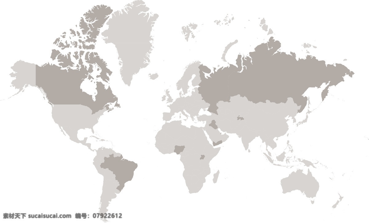 国家地图分层 世界地图 各个国家分块