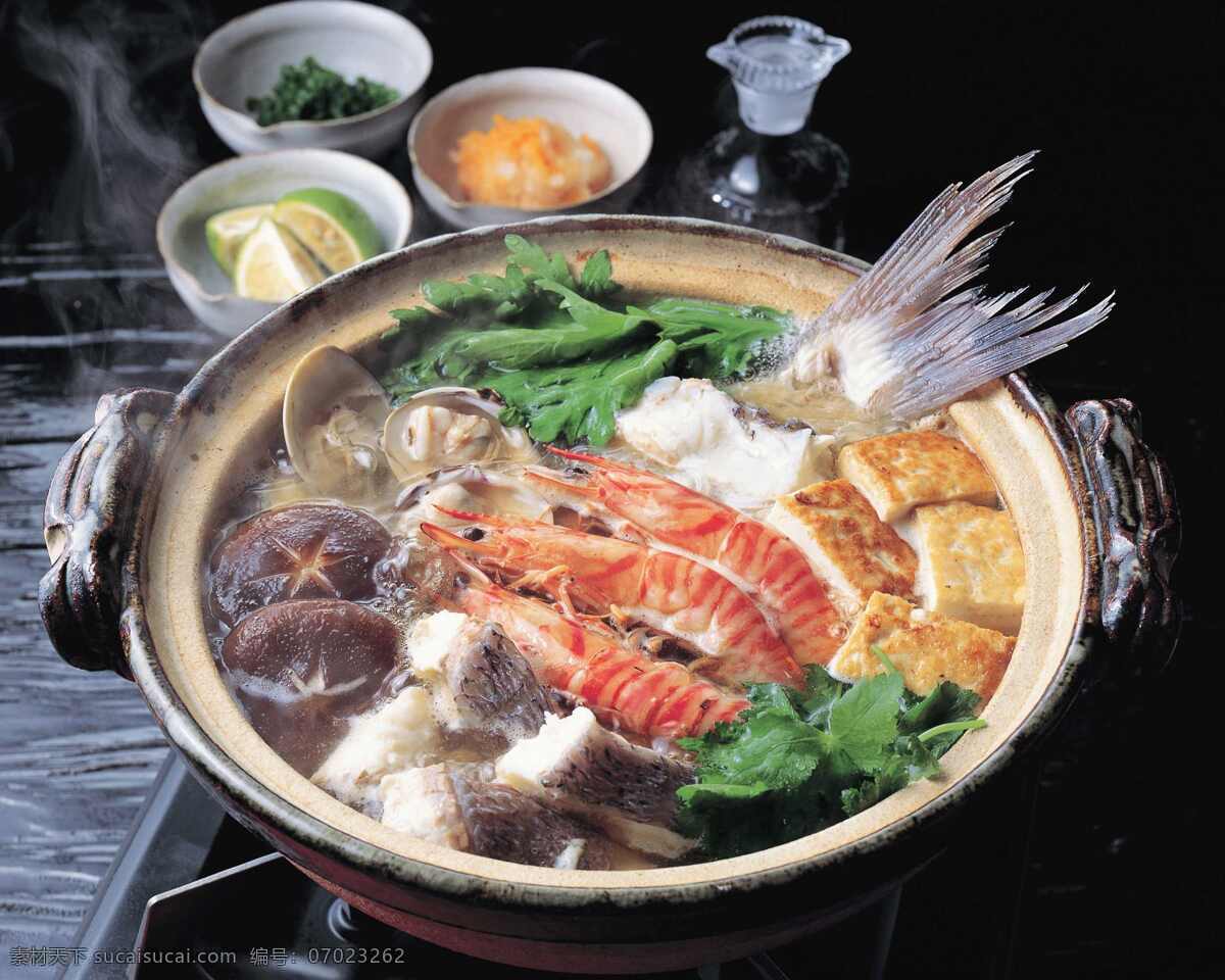 海鲜煲 海鲜砂锅 海鲜 生鲜 鱼 砂锅 传统美食 餐饮美食
