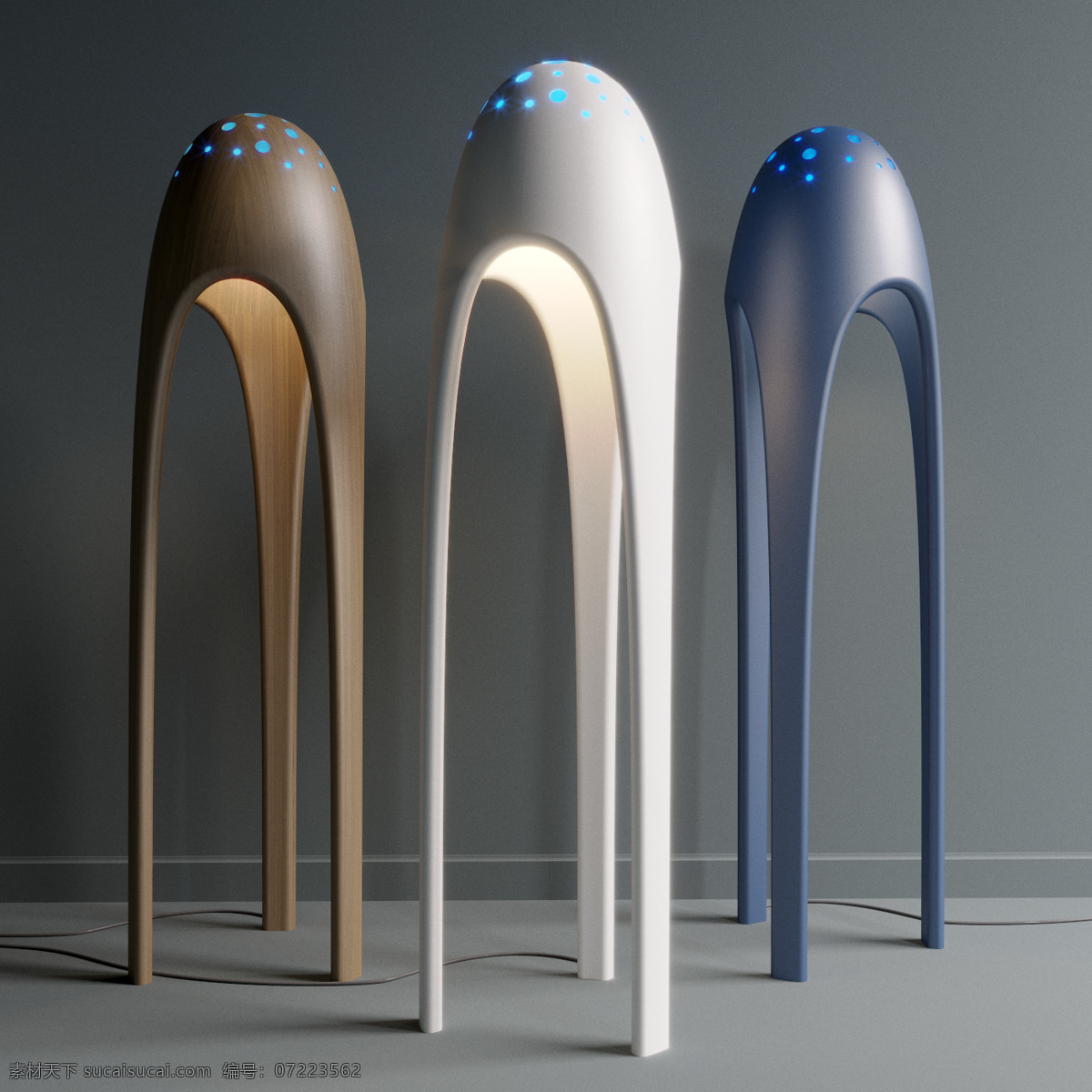 创意 可爱 灯具 采用 家具 家庭用灯 模型 外星人 外形设计