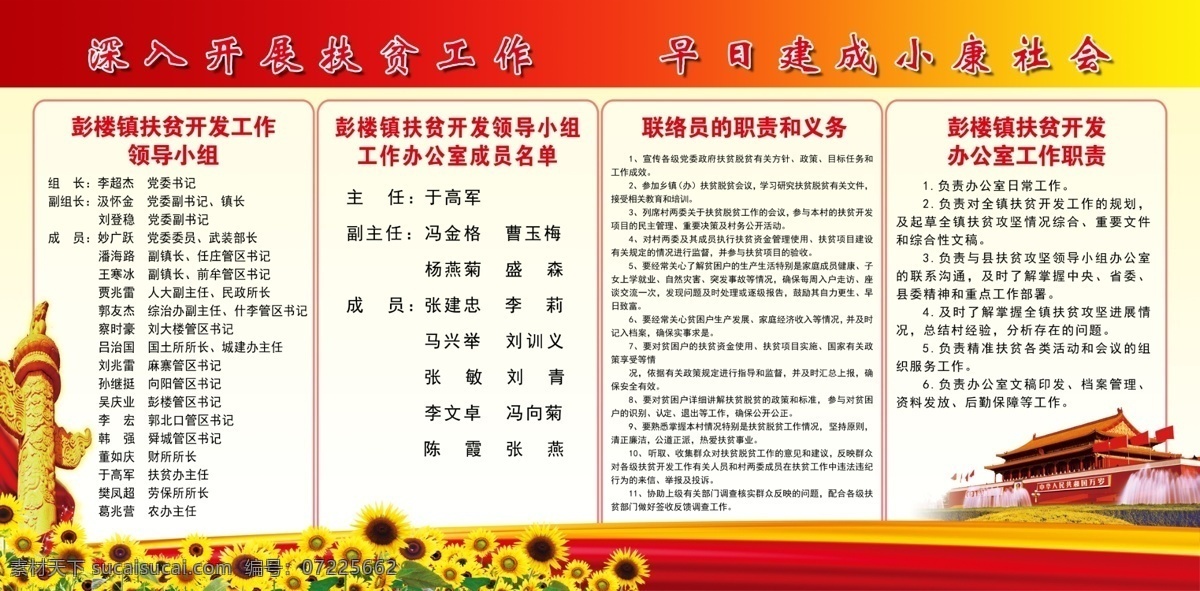 扶贫 开发 领导 小组 联络员 职责 义务 办公室