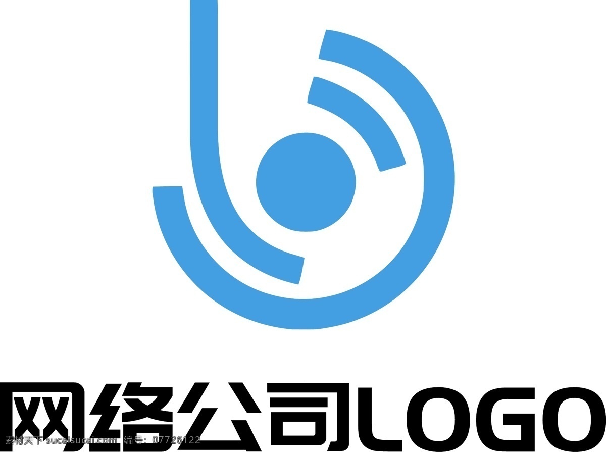 网络 科技 公司 品牌 logo 原创 网络形状 视野视界 圆形 矢量 蓝色科技