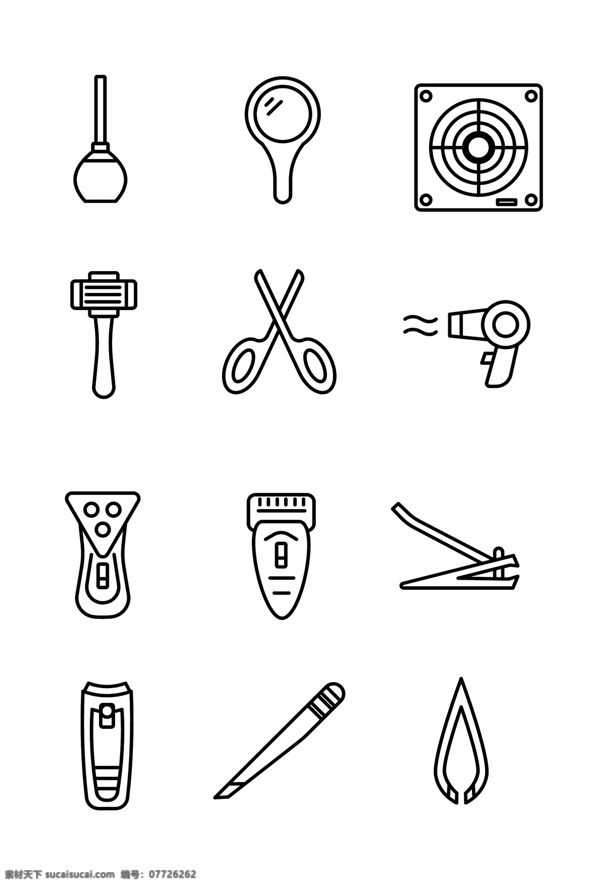 工具 ui 线形 矢量 图标 icon 线条 扁平 矢量图标 生活用品 卫浴用品 黑白 app 简约
