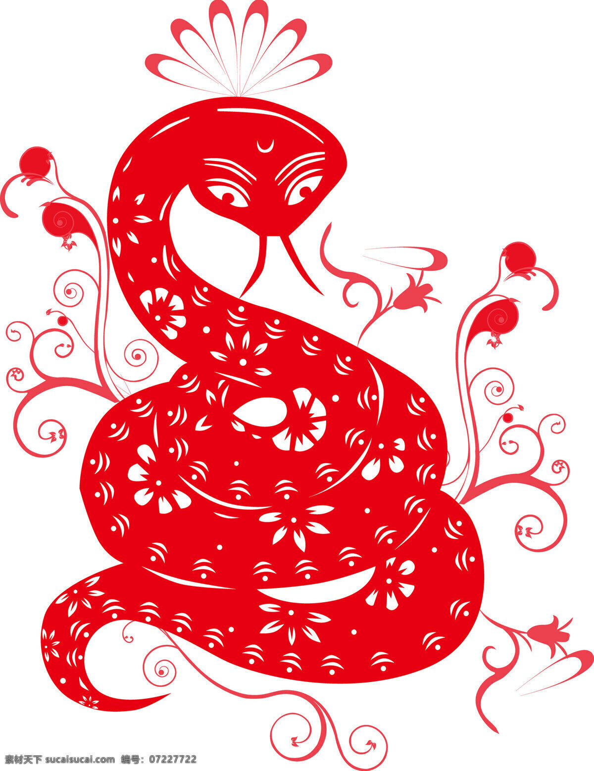 新年 蛇 剪纸 剪纸蛇 蛇剪纸 春节素材 2013 蛇年素材 卡通蛇 民间剪纸艺术 节日庆典 生活百科