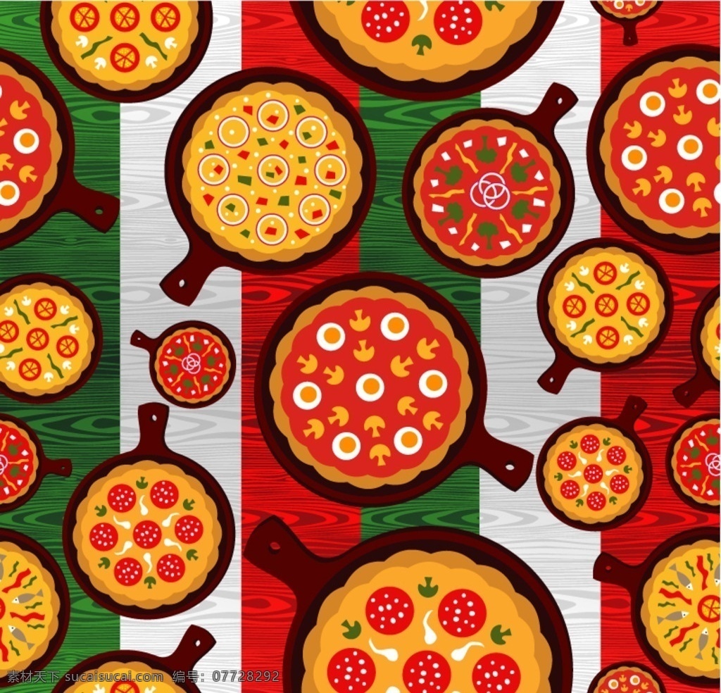 卡通披萨 美味披萨 披萨背景 pizza 诱惑披萨卡通 披萨海报