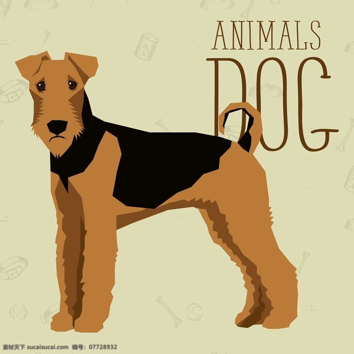 卡通 可爱 小狗 插画 动物 宠物 表情