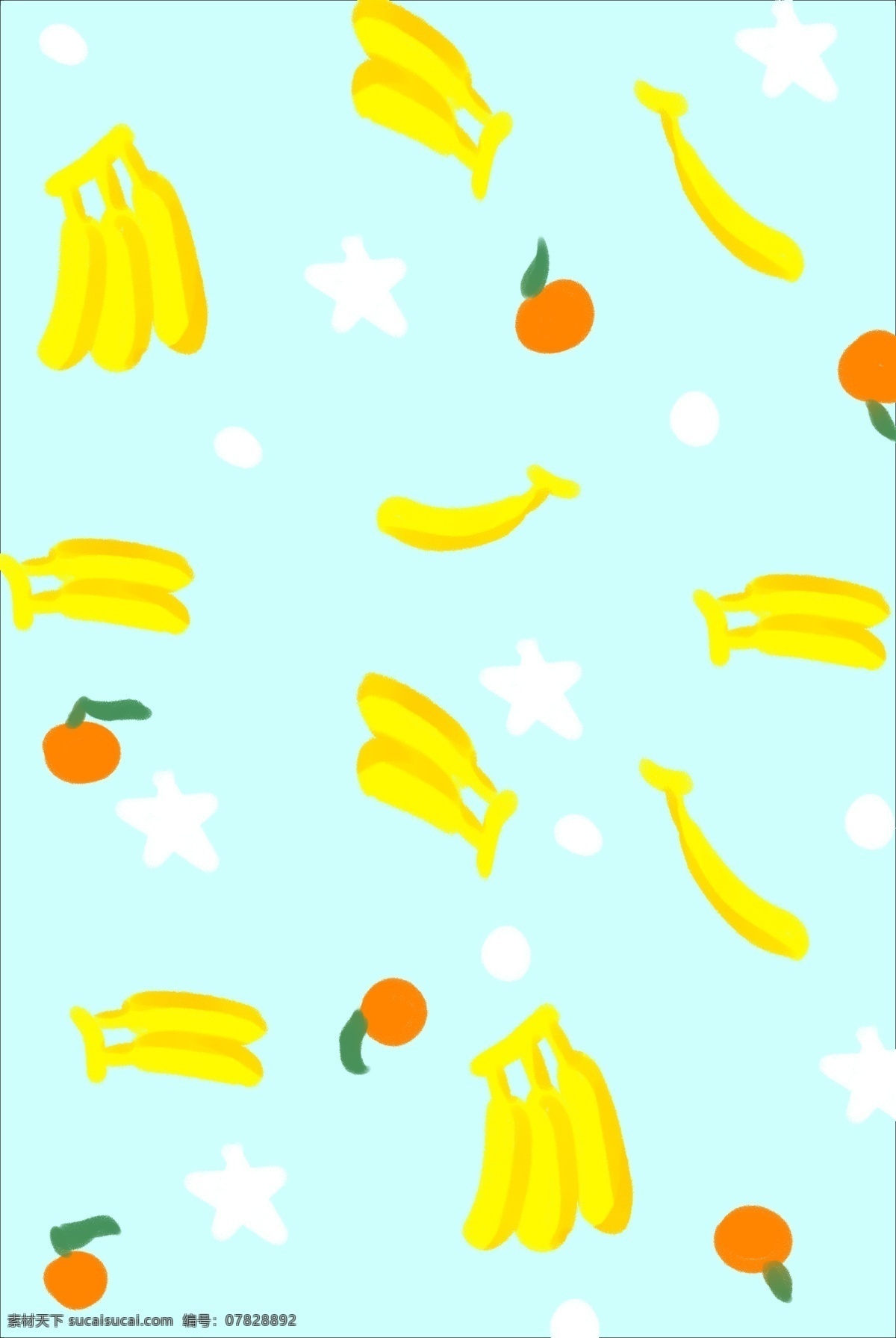黄色 香蕉 底纹 插画 黄色的底纹 香蕉底纹 都会给底纹 橘子底纹 绿色的叶子 漂亮的底纹 漂浮底纹