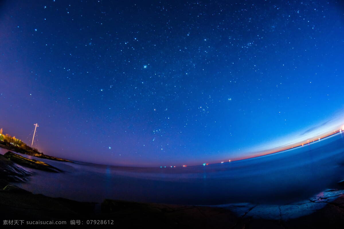 唯美 蓝色 星空 背景 银河 广告