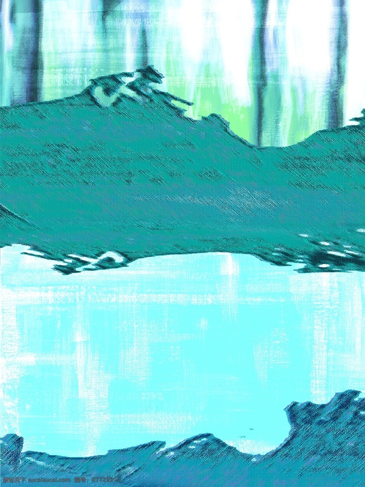 简约 抽象 蓝色 图案 客厅 装饰画 清爽蓝 肌理 抽象装饰画 一联画 蓝色山石