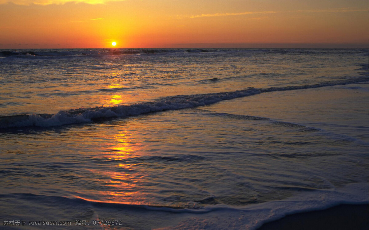 海边 落日 壁纸 大海 浪花 太阳 桌面 背景图片
