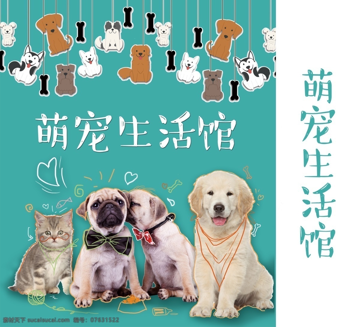 2018 蓝色 简约 萌 宠 生活 馆 手提袋 宠物 狗狗 包装 宠爱 一生 创城 卫生 萌宠 动物生活馆 猫咪 宠物医院 宠物关爱 免费模板