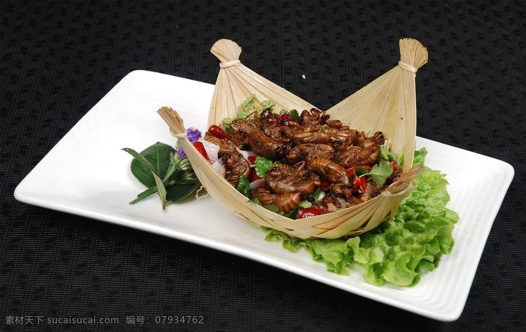 香煎金蝉 美食 传统美食 餐饮美食 高清菜谱用图