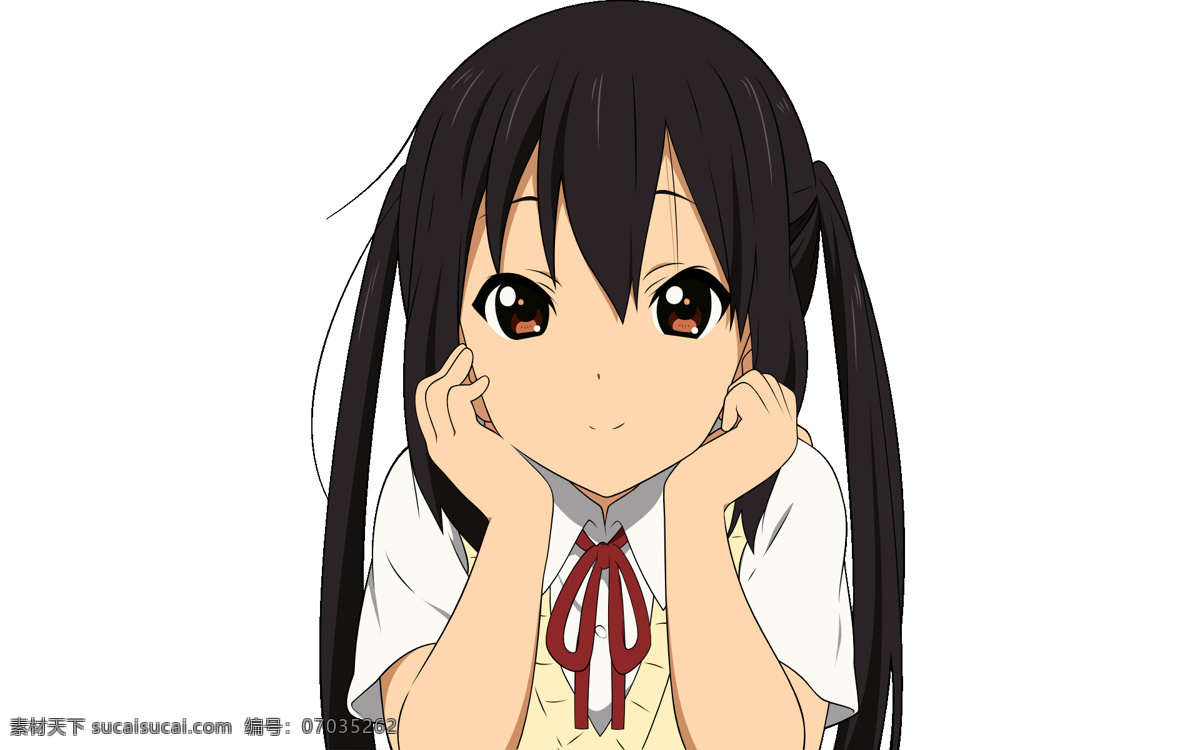双 马尾 少女 梓 喵 动漫 梓喵 卡通 可爱