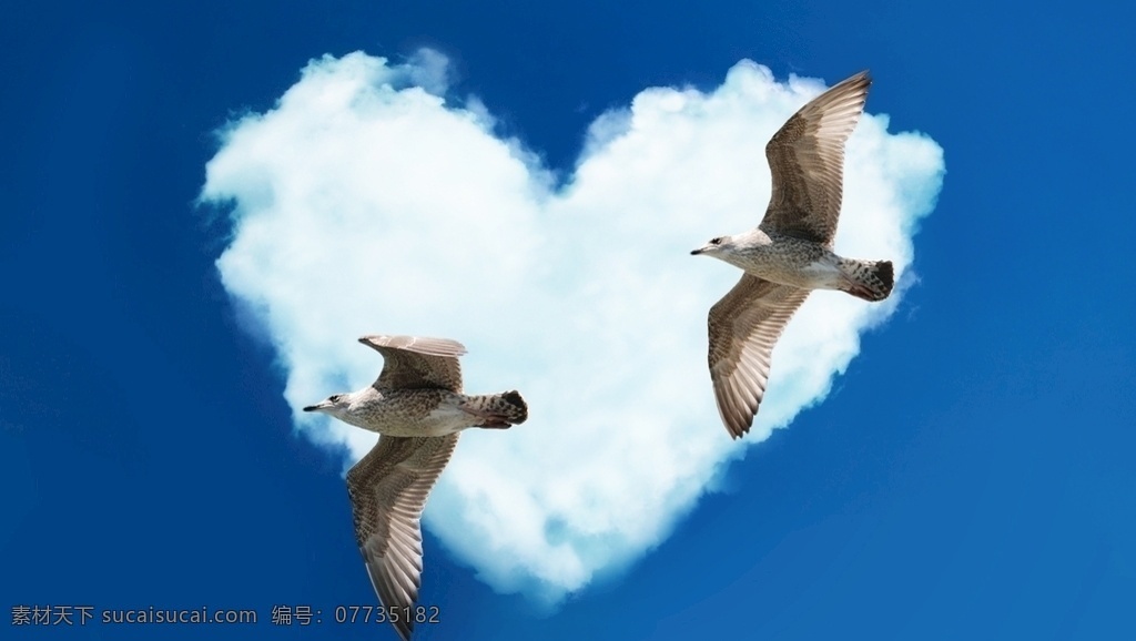 爱心云图片 云 爱心云 窗外 天空 蓝天 自然景观