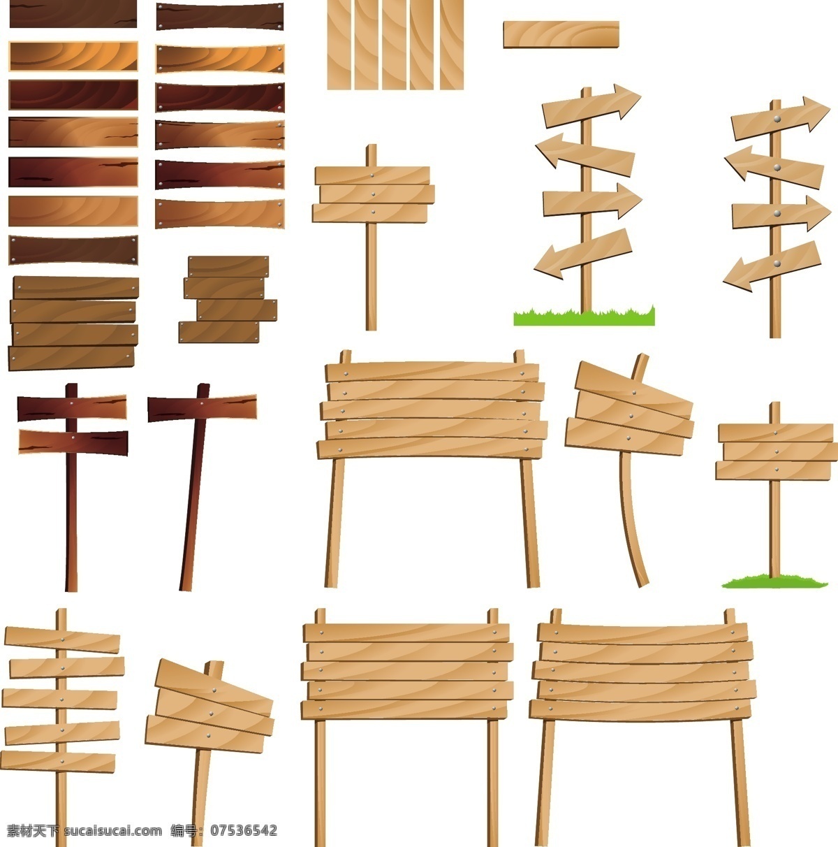 告示牌 箭头指示牌 木板 木质指示牌 指示牌 指示牌模板 指引牌 模板 木制指示牌 木制指引牌 牌 指引牌模板 矢量图 其他矢量图