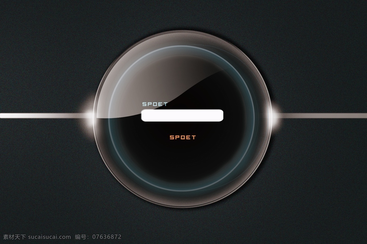 科技质感 质感 科技 玻璃 按键 透明球 圆形 logo 分层 背景素材