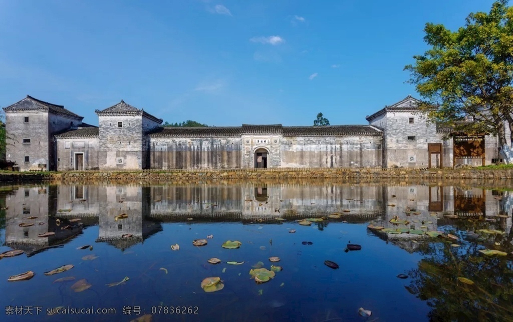 围屋倒影 围屋 倒影 湖景 天空 旅游摄影 国内旅游