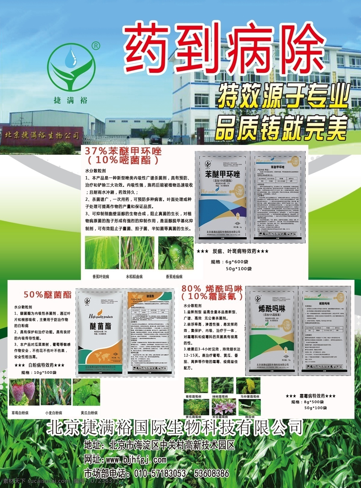 虫药宣传单 宣传海报 宣传手册 两折页
