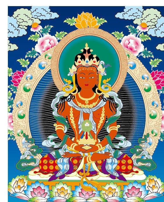 唐卡 灭 恶 趣 尊者 矢量图 灭恶趣尊者 藏传 藏族 佛教 佛像 敦煌 宗教 弘教 人物 矢量素材 其他人物 矢量人物 矢量