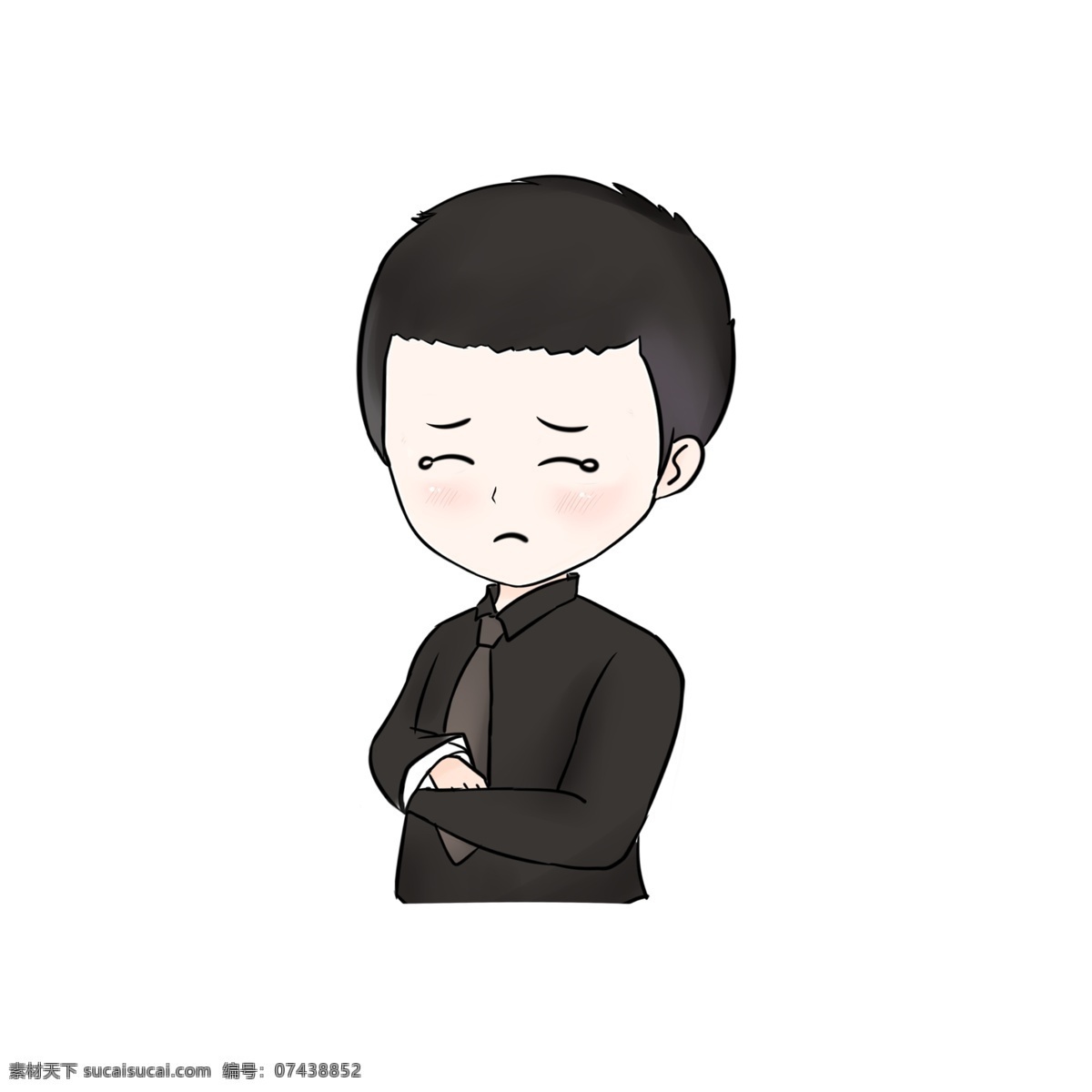 原创 可爱 q 版 少年 商用 元素 美丽