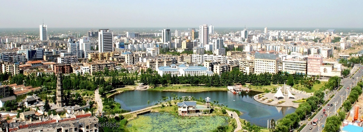 阜阳文峰公园 阜阳风景 文峰公园 航拍文峰公园 文峰塔 阜阳城市 自然景观 自然风景