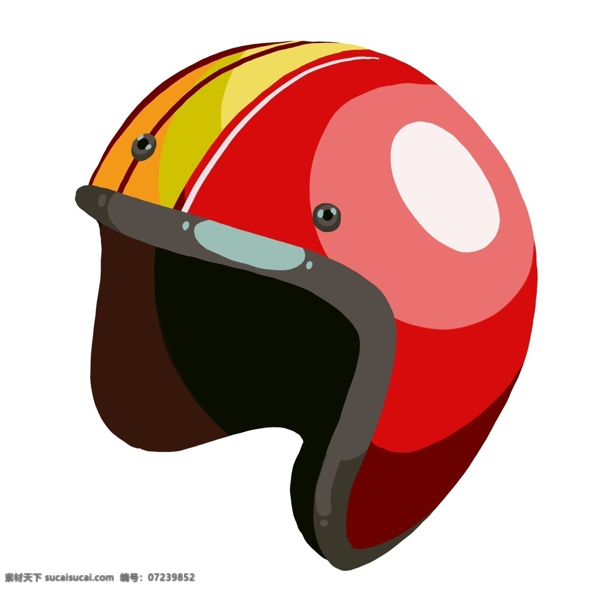彩色 男士 头盔 插图 创意帽子头盔 精致的头盔 赛车头盔 防护帽子 时尚头盔 骑行头盔 头盔图案