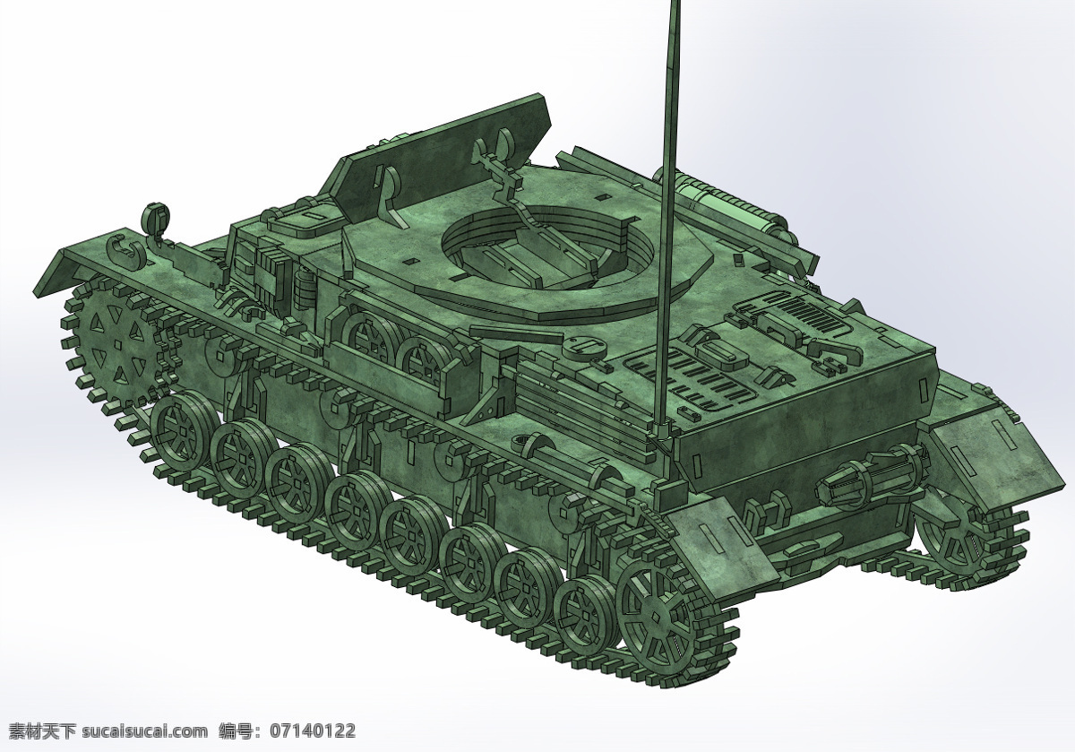 号 坦克 钢板 拼图 3d 益智 模型 二战 德军 metalcraftdesign 德国 世界 战争 钣金 ii 3d模型素材 其他3d模型
