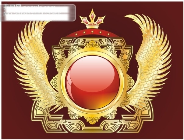 潮流 黄金 质感 翅膀 矢量图 2009 精美 流行 其他矢量图 时尚 矢量 花纹 花边 底纹 边框 花纹花边