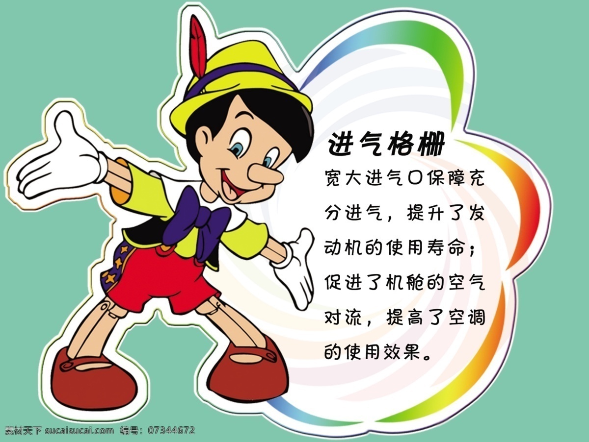 卡通造型 贴 分层 车贴 卡通人 源文件 卡通造型贴 矢量图 花纹花边