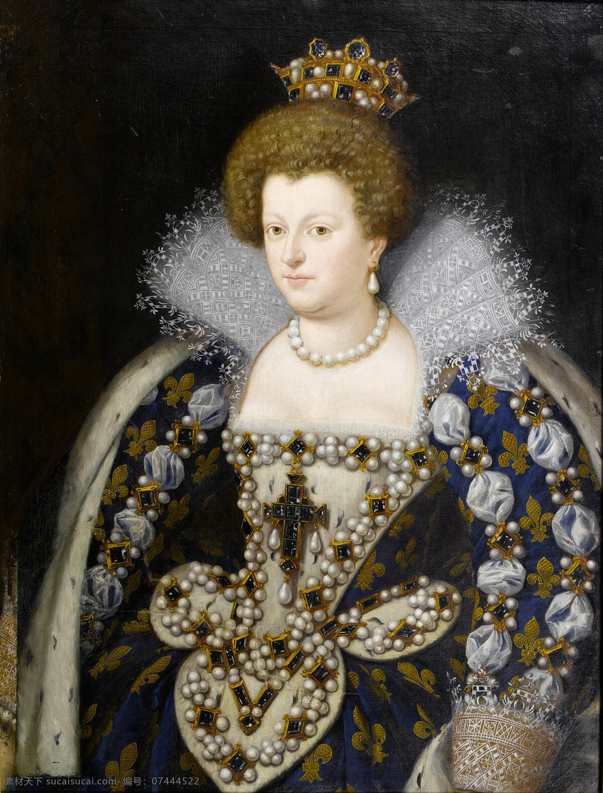 玛丽德梅弟奇 法国王后 亨利 四世 二 妻子 路易十三之母 法国摄政王 意大利 佛罗伦萨 托斯卡纳 大公 女 古典油画 油画 绘画书法 文化艺术