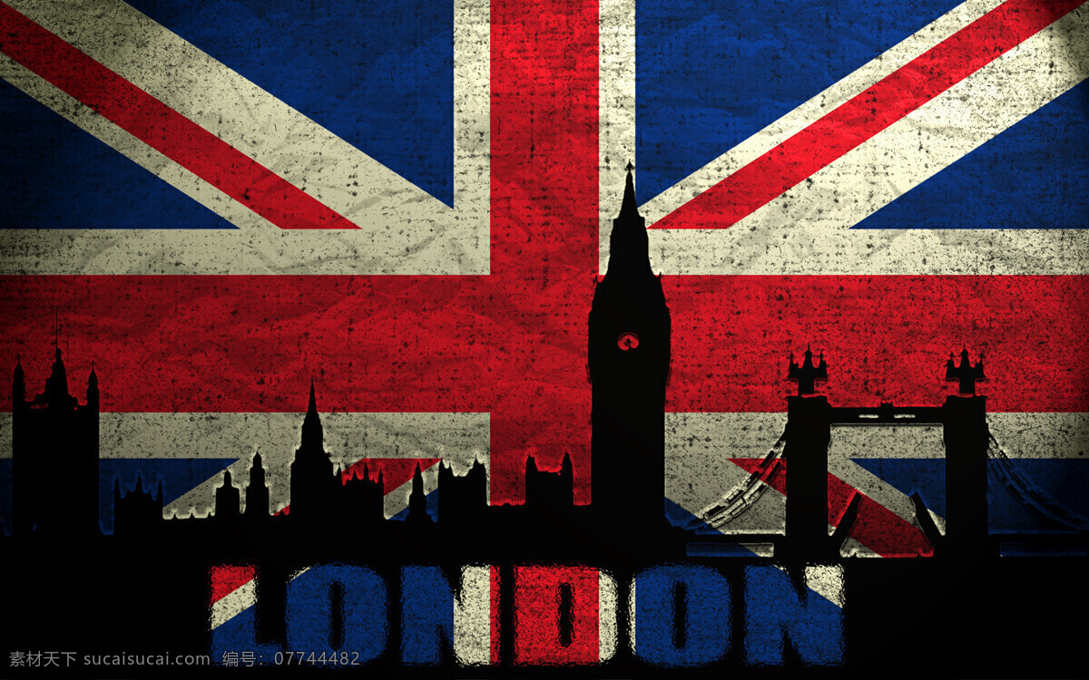 英国 国旗 伦敦 剪影 英国国旗 城市剪影 国旗图案 国旗图片 生活百科