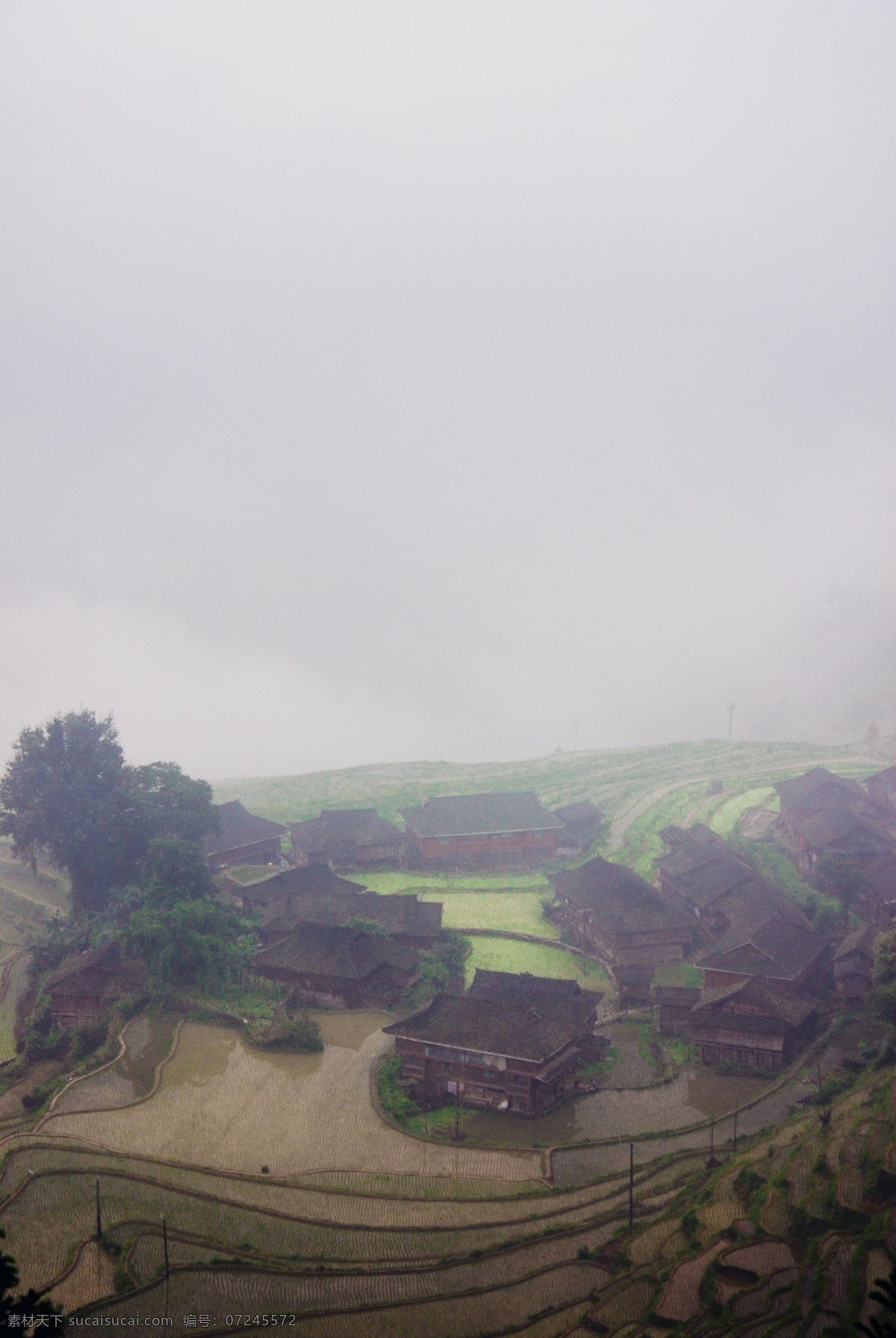 加榜梯田 贵州 榕江 加榜 梯田 薄雾 云雾 黔东南 田园风景 桂林 龙胜 龙脊梯田 龙胜梯田 风景建筑 自然景观 田园风光