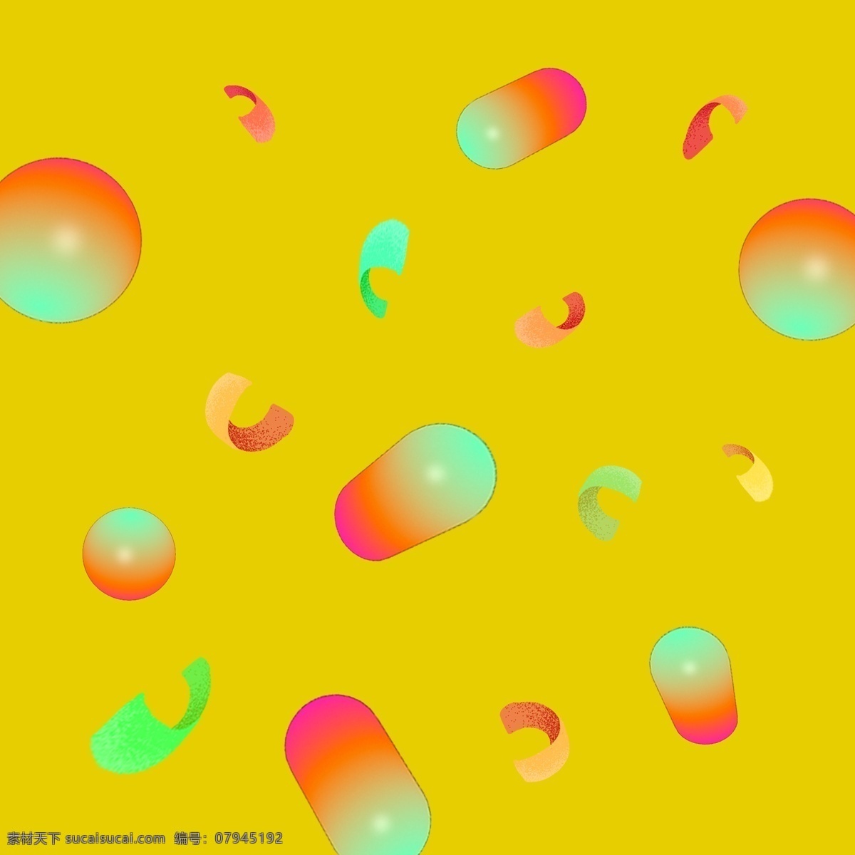 c4d 双十 悬浮 几何 商用 元素 渐变 双十一 电商
