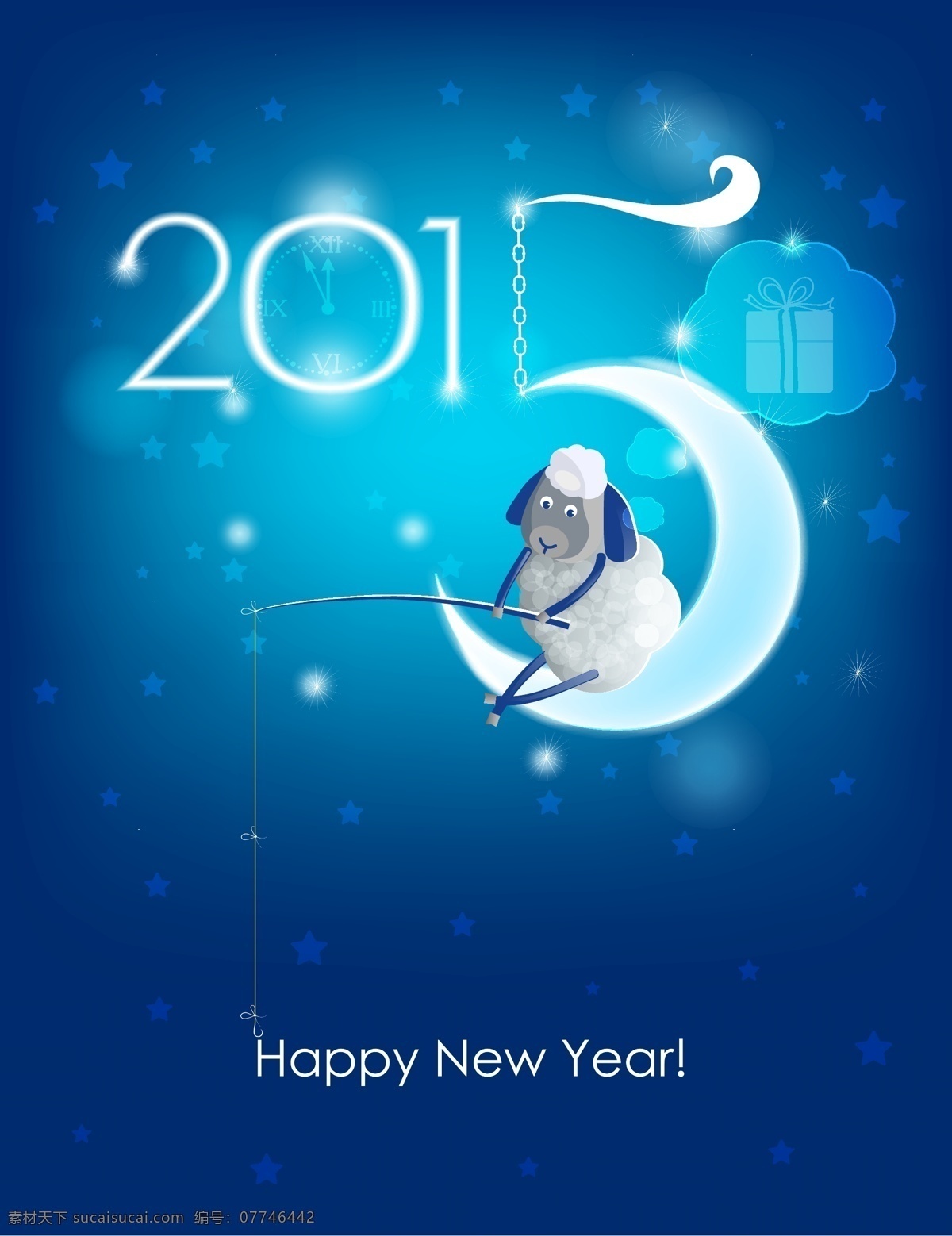 2015 节日庆祝 卡通动物 卡通设计 卡通羊 绵羊 手绘 文化艺术 羊年素材 羊年设计元素 卡卡通设计 节日素材 其他节日