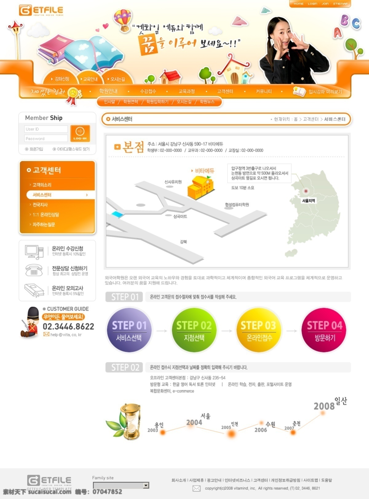 卡通 地图 网页 模板 网站 网页设计 网页模板 网页素材