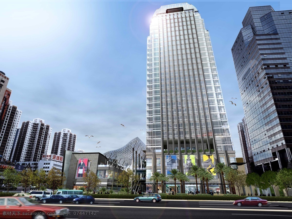深圳 mall 万象 城 施工图 效果图 第一 公共建筑 建筑设计 图纸 万象城 cad素材 建筑图纸