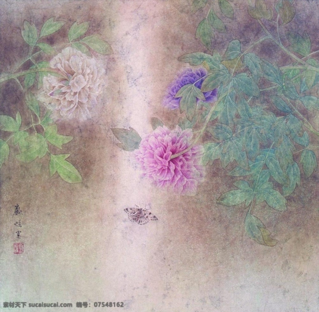 现代工笔 花鸟 花鸟画 工笔 绘画 国画 书画 文化艺术 绘画书法