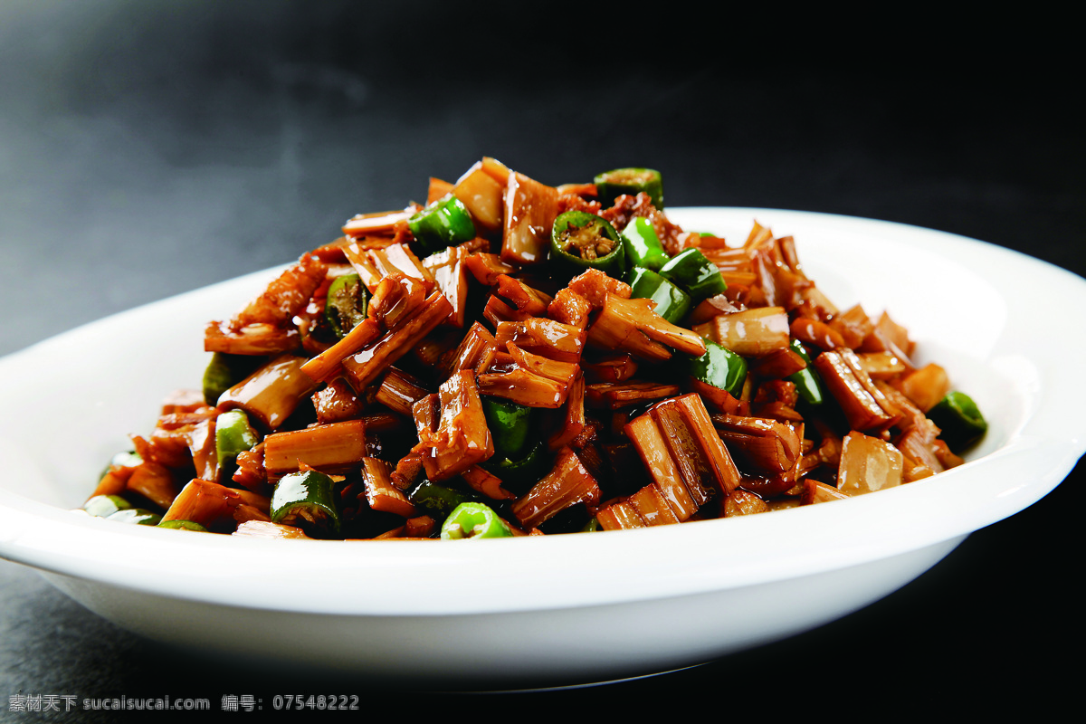 杭椒炒笋干 杭椒 炒菜 炒笋干 美食 菜图 餐饮美食 传统美食