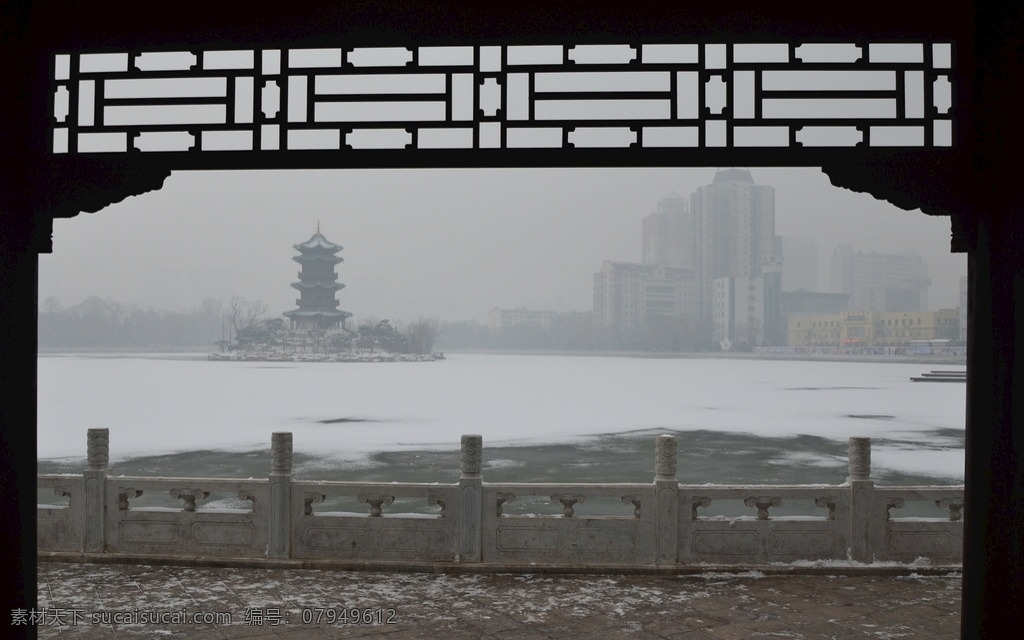 迎泽公园雪景 季节 冬季 迎泽公园 雪景 造型 冬天风景 自然景观 自然风景