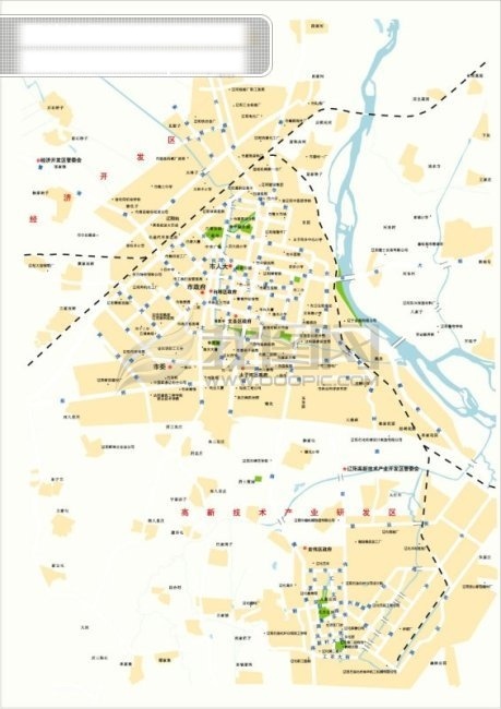辽宁辽阳地图 辽阳市地图 地图 精确描绘 河流 街道 田园 建筑位置 最新描绘 白色