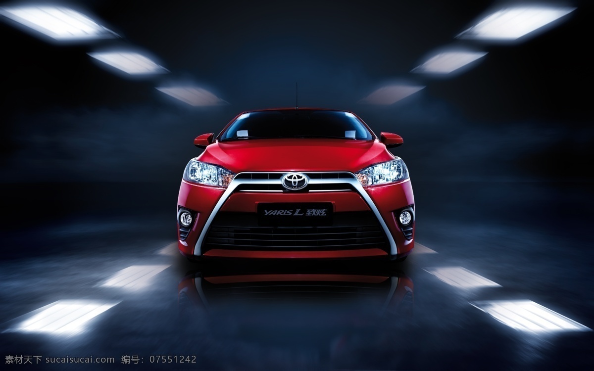 致炫 现代科技 时尚 两厢 广场 隧道 汽车 背景 q素材 yaris yarisl toyota 其他模版 广告设计模板 源文件 高清 分层