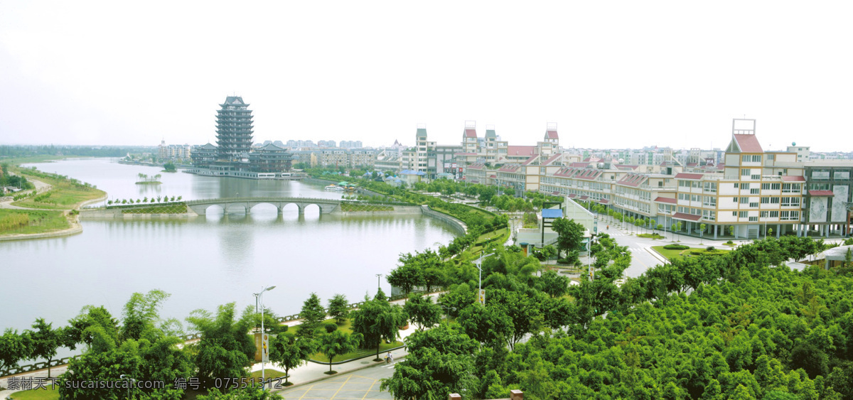 眉山远景楼 眉山 远景楼 楼房 河 水 树 自然风景 旅游摄影