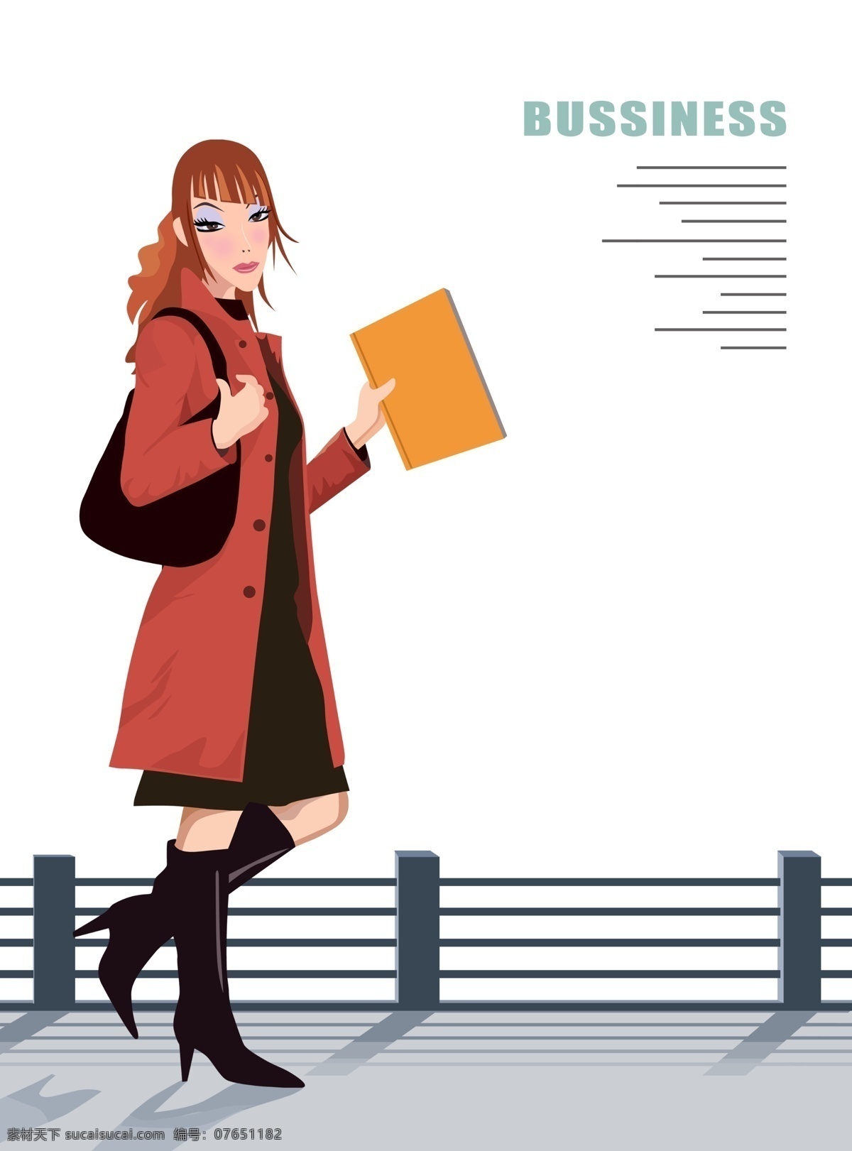 时尚 女性 分层 插画 psd素材 超清晰 人物 源文件库 插画集