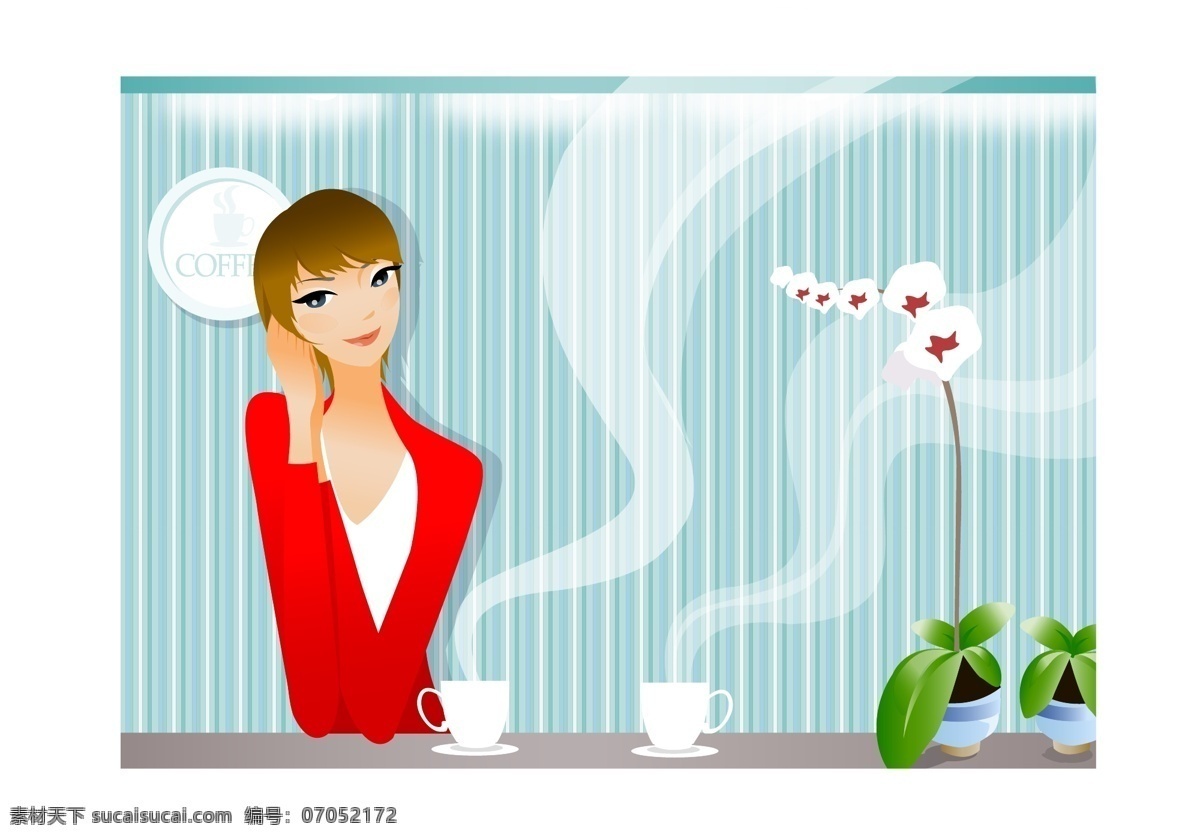 丽人 city of 妇女女性 女性 矢量人物 矢量图库 韩国 矢量 插 画集 joy
