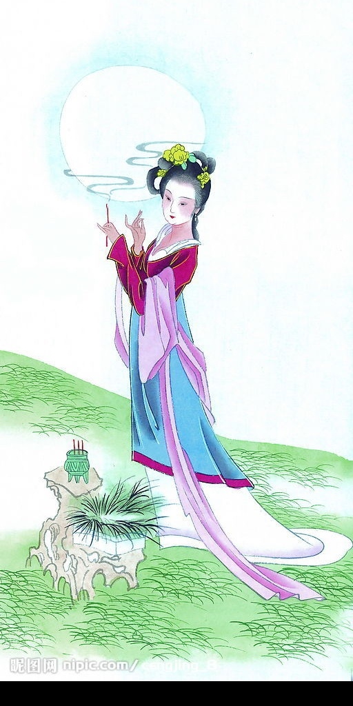 古代 仕女图 文化艺术 绘画书法 设计图库